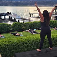 Radiance & Renewal: Lakeside Yoga, Boat Cruise & Champagne