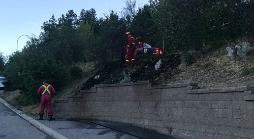 West Kelowna crews snuff out travel trailer fire near Walmart